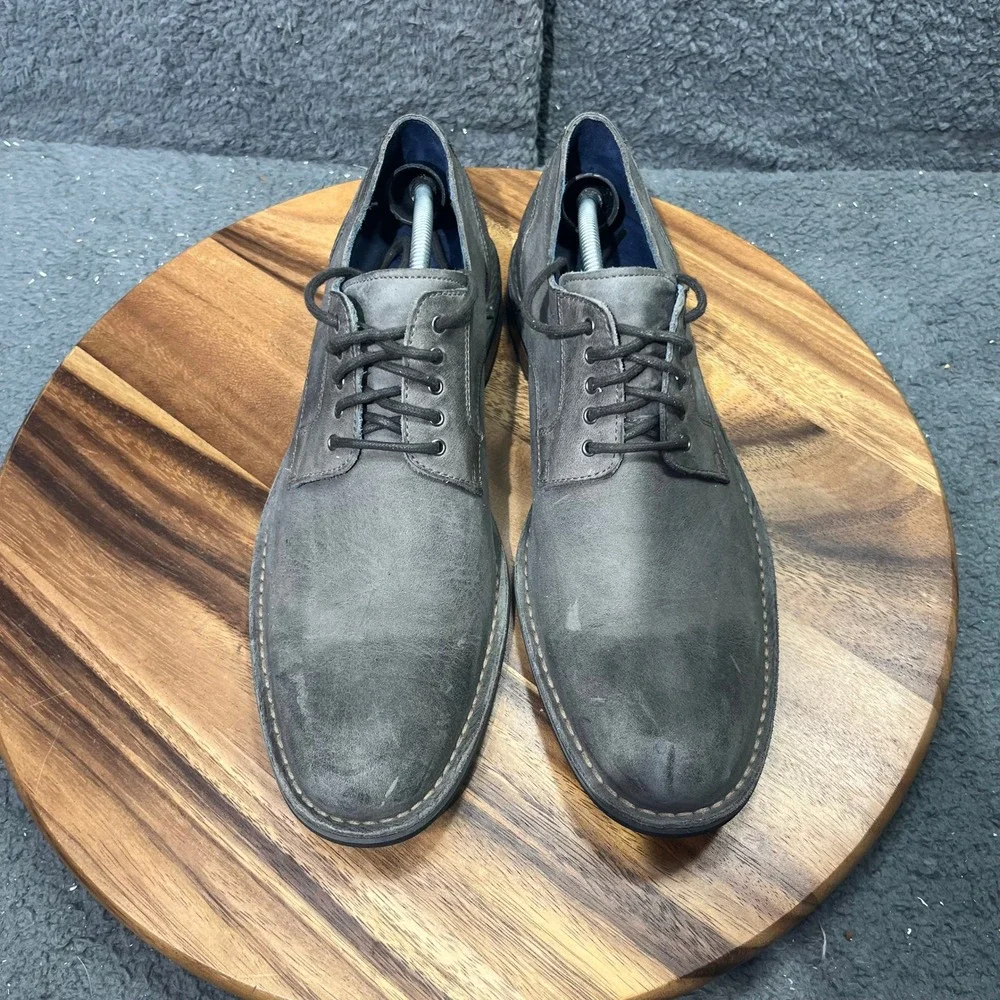 Men\'s Gray Suede Leather Dress Shoes Lace Up Derby Chukka Boots Nike Air Size 11 Men main image 3